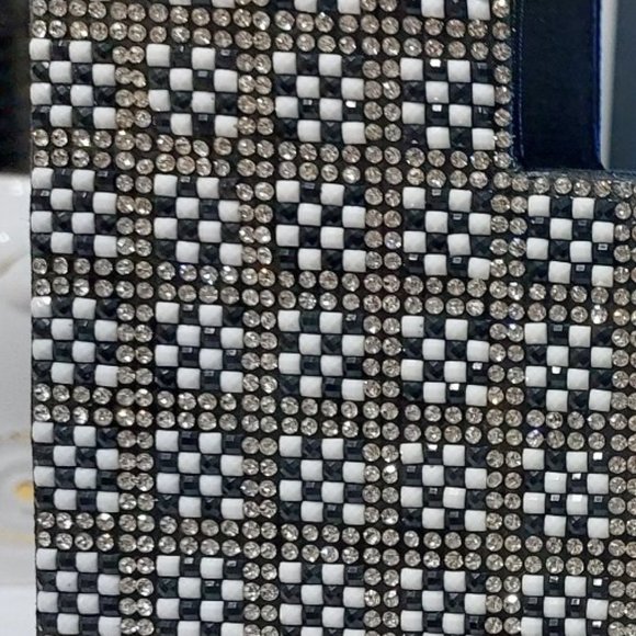 NINA Glittering Beaded Pattern Clutch Party Bag Handbag - Picture 3 of 15